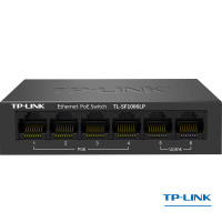 TP-LINK 6口百兆4口poe交换机 TL-SF1006LP 楼道型监控网络集线分线分流器 单台装