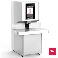 得力(deli) 全自动财务装订机 3884S 装订厚度60mm/600页 白色 一台装