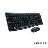 罗技(Logitech) MK200 有线键盘 黑色 键鼠套装 单套装