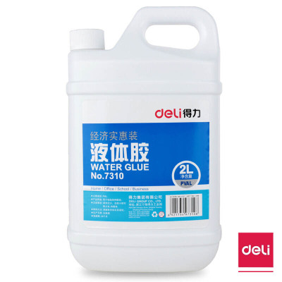 得力(deli) 液体胶 7310 透明 2L/瓶 单瓶装