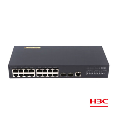 华三(H3C)LS-3100V3-18TP-SI-H1 8口百兆电+8口千兆电+2千兆光 企业级网络交换机 二层网管