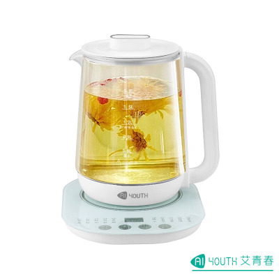 艾青春(AIYOUth)智能养生壶 AI-YSH816 304发热盘 壶身、盖子、底座、说明书 1.8L 白色 单套装