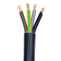 明超(MINGCHAO) 软铜线电缆 YC-4芯 3*6+1*4 国标铜芯多股铜线 黑色 100米 单盘装
