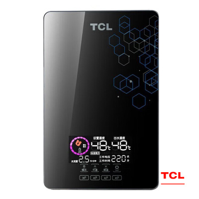 TCL 即热式电热水器 TER-701JB厨房卫浴即开即热免储水 7KW 黑色 单台装