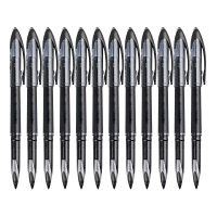 金雕 黑科技AIR签字中性笔uni-ball漫画笔草图笔绘图笔UBA-188M黑色0.5mm 12支装 单盒装