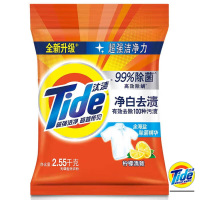 汰渍(Tide) 净白护色 去渍洗衣粉 2.55kg 单袋装