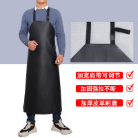 心橙 加厚耐磨皮革围裙防水防油耐酸碱工作干活工业屠宰水产软皮围裙 单件装