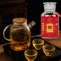 天方 正宗新会精品带礼盒梅江老陈皮干茶十年广东泡水250克/罐 单盒装