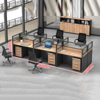 泓仪 定制款6人工位办公桌 360*120*1100CM 单套装