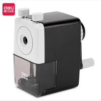 得力0616B手摇削笔机转笔刀卷笔刀铅笔刀 黑色(单位:个)