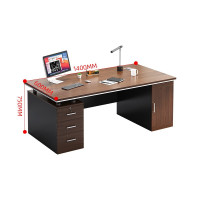 华豫汇阳 经理桌办公桌电脑桌学习桌写字桌简易现代办公桌长条桌1.4米