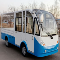 汉晨 新能源环保电动双排货斗车带门电动双排货斗车 4-5人座带门顶配