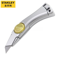 史丹利(STANLEY)19MM专业超级重型割刀美工刀裁纸刀壁纸刀墙纸刀带刀片实用刀 10-550-1-11