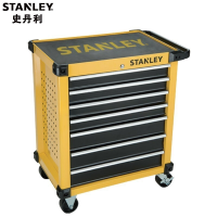 史丹利(STANLEY)7抽屉轻型工具车 手推车多功能汽修车间维修柜 STST74306-8-23