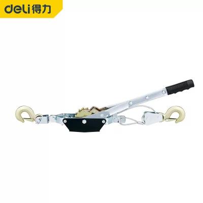 得力(deli) 紧线钳1T棘轮手扳葫芦 紧线器 钢丝绳收紧器 拉紧器 DL4201