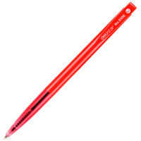 得力(deli) 按动圆珠笔学生用 伸缩原子笔0.7mm 商务办公用品文具 60支装 红色 6506