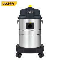 得力(deli)桶式吸尘器1400w大功率吸力装修商用干湿吹三用 DL881825