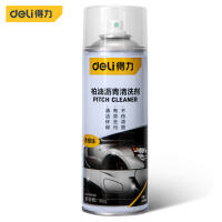 得力(deli)柏油沥青清洗剂除胶去除外漆面污渍强力洗车液450ml24瓶/箱 DL493450