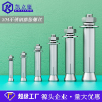 304不锈钢 膨胀螺丝 膨胀螺栓 M6*100[10粒]