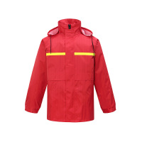 春亚纺防静电雨衣反光雨衣雨裤套装红色/单位/件