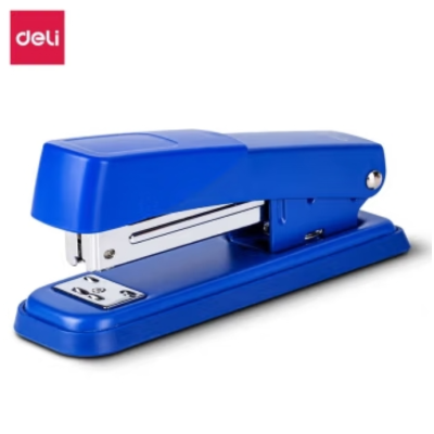 得力(deli)0426金属材质订书机/订书器 适配24/6或26/6订书钉 蓝色 单位/个