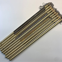 金属套温度计 铜套铜管温度计30CM 矿用棒式玻璃温度计 单位/件