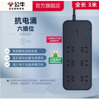 六位总控排插 全长3米-H3060 单位/个