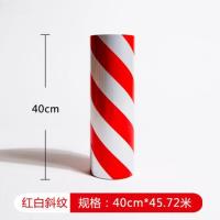 警示反光贴反光膜红白斜纹40cm*45米 单位/卷