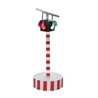 十字路口太阳能移动信号灯交通信号灯移动红绿灯 红白条纹 四面单灯 单位/个