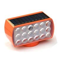 太阳能爆闪灯工地红蓝警示灯道路施工夜间超亮闪光LED交通信号灯 杰娣BOO3S 磁吸款