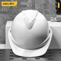 得力(deli)防砸抗冲击安全帽新国标 工地施工建筑电力工程劳保工业安全头盔 DL525014