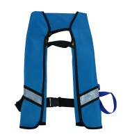 充气式救生衣 便携式自动充气救生衣成人大浮力背心专业钓鱼救援 自动款 蓝色反光 单位/个