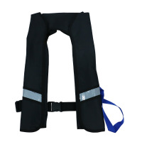 充气式救生衣 便携式自动充气救生衣成人大浮力背心专业钓鱼救援 自动款 黑色反光 单位/个