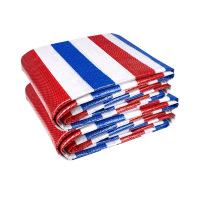 应急彩条布 防雨布防水布加厚塑料布 10m*10m 单位/张