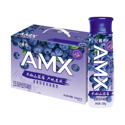 伊利(YILI) 安慕希 AMX蓝莓风味酸奶1*10*230g