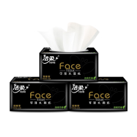 BR204-18E洁柔纸面巾(Face黑软抽)130抽3层(18包装)