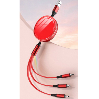 遥里逊新款三合一快充数据线YLX-389-颜色随机