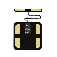 沃莱八电极智能彩屏体脂秤FG2001ULB 300*300*25mm 黑色