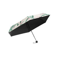蕉下五折黑胶防晒伞BM663 花影