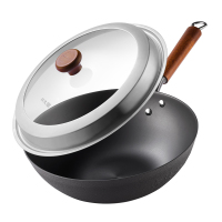 炊大皇古法非遗轻铸铁炒锅30cmFY30CG