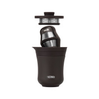 膳魔師不锈钢茶具茶杯套组(260ml+35ml*2)TCMU-200-BW雾棕