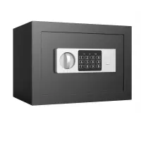 得力(deli) 保险柜92620 电子密码保管箱入墙入柜私密箱隐藏保密柜 25cm墨玉黑