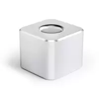 籁美达 B1铝合金笔座 高端大气创意办公室方形笔筒文具用品 38*38*30mm 5个 银色