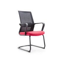 麦格尚 网椅JYCH-180C办公椅电脑椅人体工学弓形椅 黑背红座 610*595*975MM