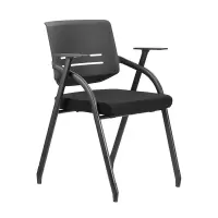 麦格尚 可折叠培训椅BKH0325 弓形椅 电脑椅家用人体工学椅子办公椅