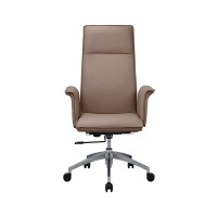 麦格尚 老板椅BKBH003 办公椅连体倾仰西皮主管铝合金脚转椅