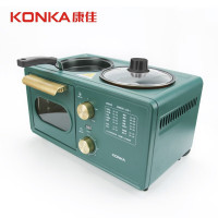 康佳(KONKA) 早餐机KAO-ZC06 早餐面包机烤面包机家用三明治多士炉吐司机烘焙机多功能 绿色