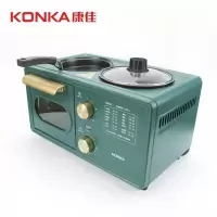 康佳(KONKA) 早餐机KAO-ZC06 早餐面包机烤面包机家用三明治多士炉吐司机烘焙机多功能 绿色