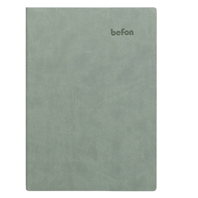 得印(befon) 9923 A6 100页/本 平纹平装 PU皮面 笔记本 (计价单位:本) 灰色