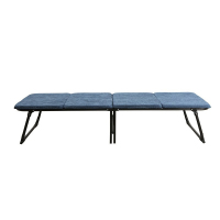 三极户外 TP1065钢管+木板+灯芯棉 深蓝 折叠床(计价单位:张)深蓝